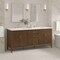 James Martin Vanities 72'' Double Vanity, Mid Century Walnut w/ 3 CM White Zeus Quartz Top 485-V72-WLT-3WZ - alternate 6